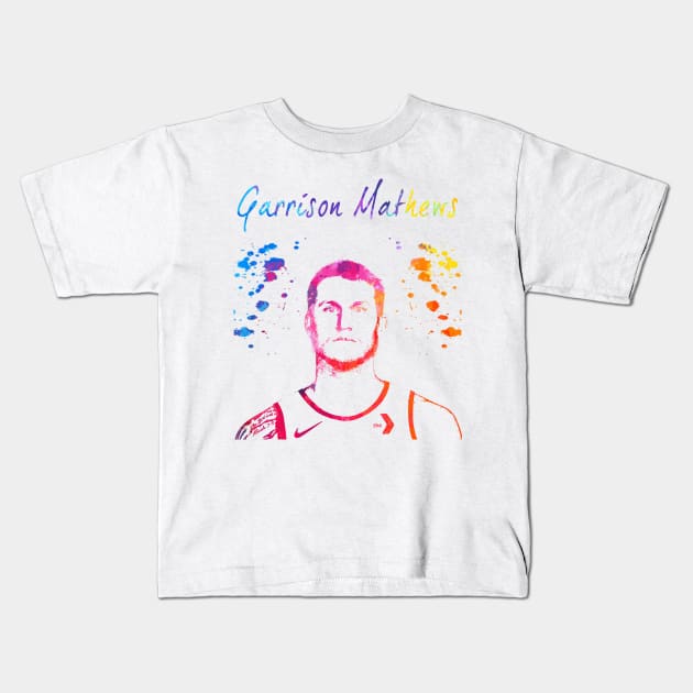 Garrison Mathews Kids T-Shirt by Moreno Art